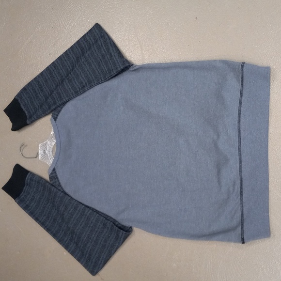Mossimo Gray, Black and Blue, Long Sleeve  Crew Neck Shirt - Picture 10 of 11